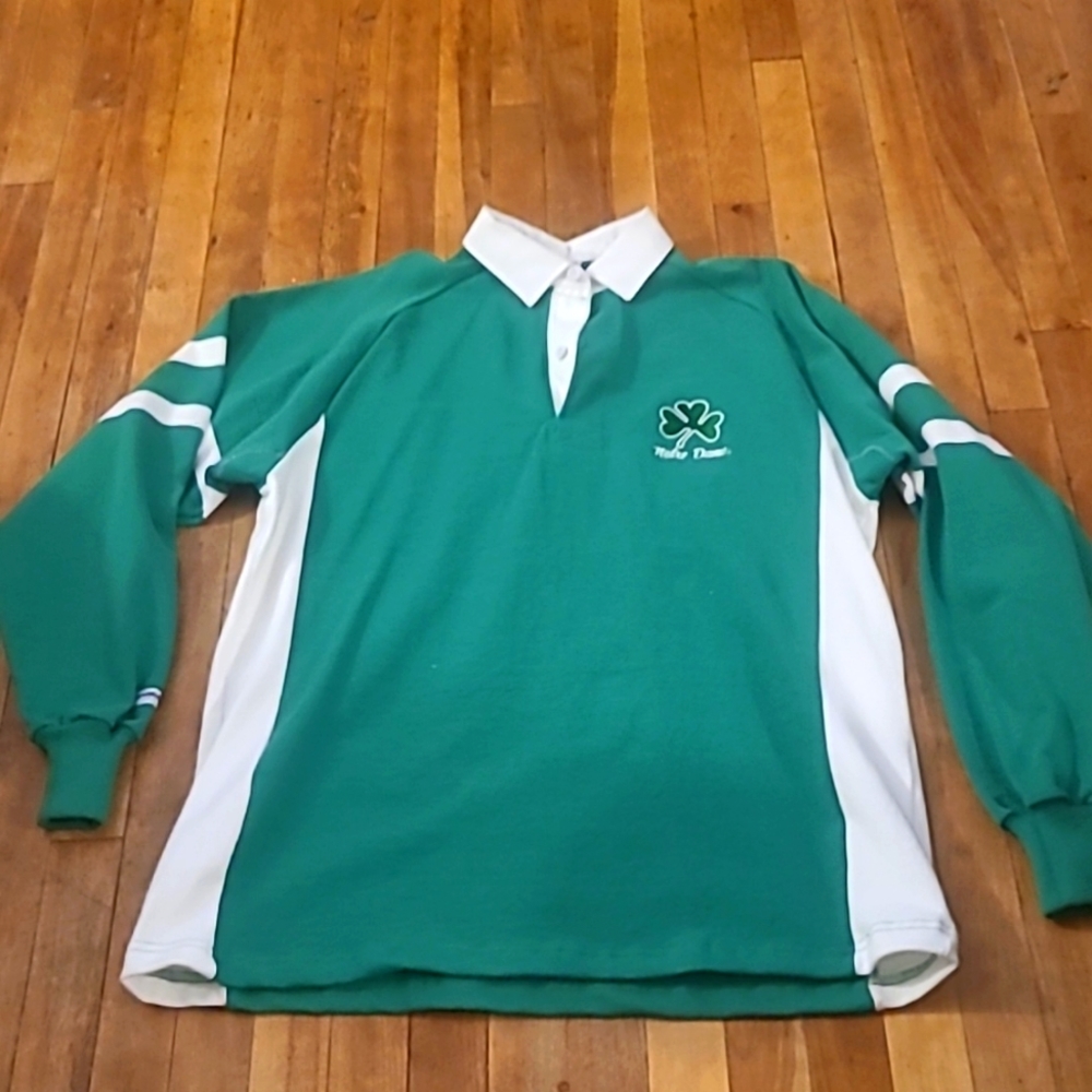 Vintage University of Notre Dame Fighting Irish LS rugby polo XXL